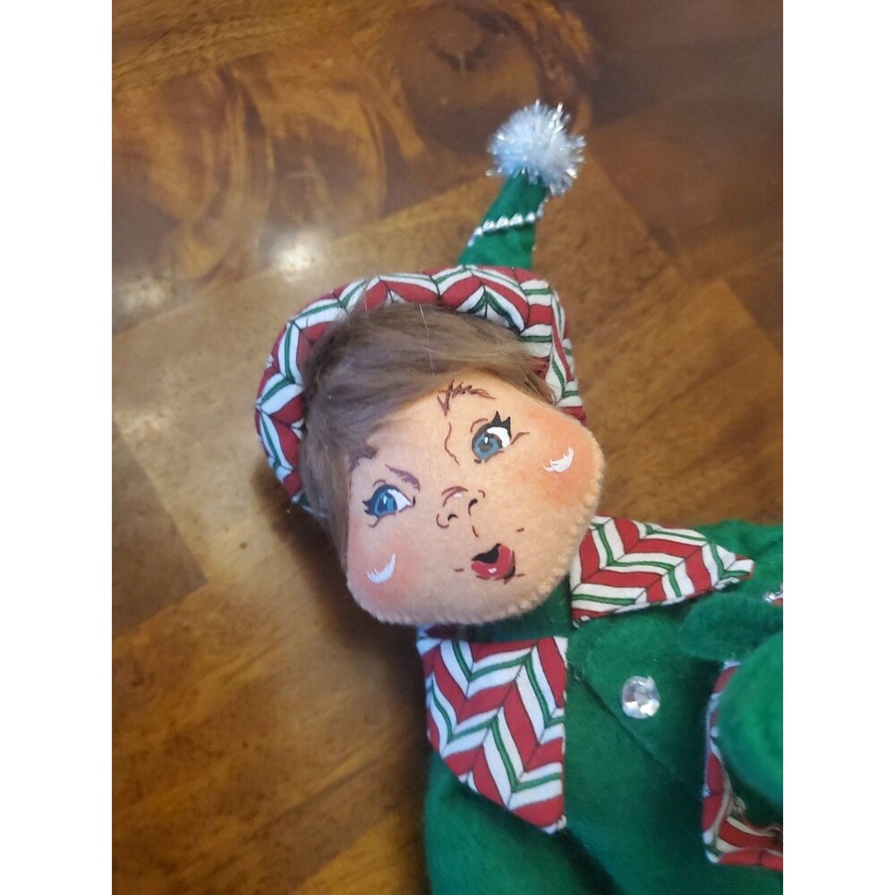 Annalee 2008 Green Elf Christmas Doll Figure 20” Posable Pixie - Picture 4 of 12